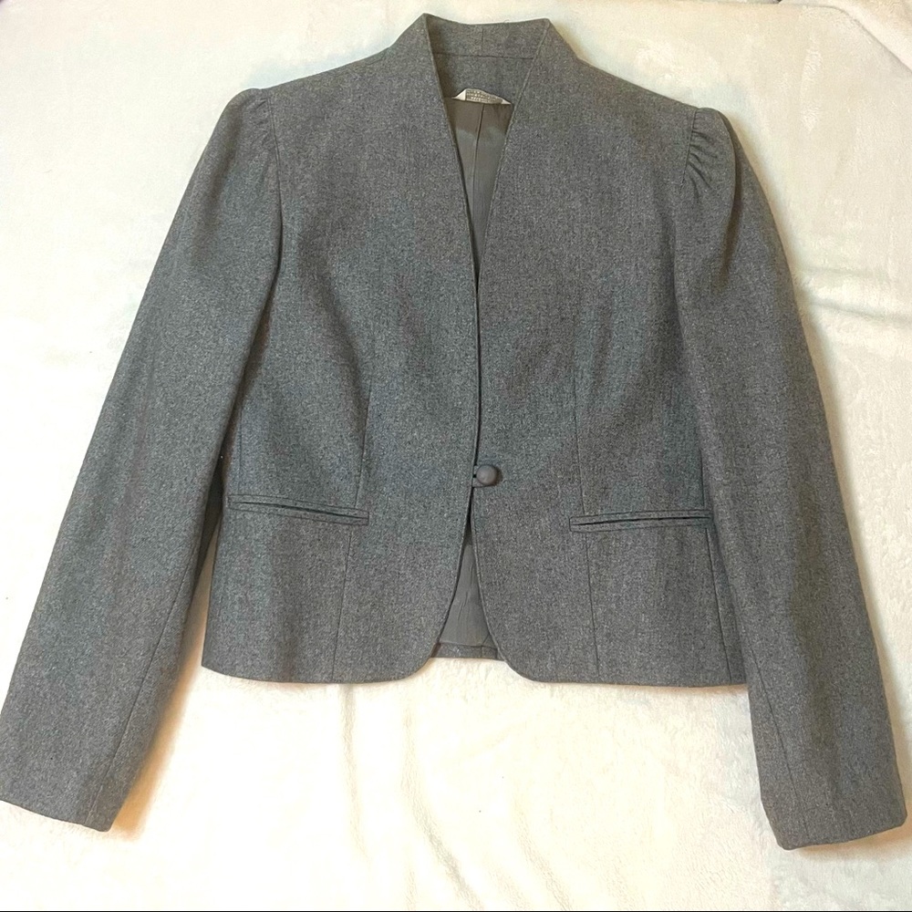 Vintage Grey Wool Blazer